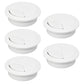 5 Pcs Desk Grommet 2-1/16" / 53 mm, Desk Cord Hole Cover, Cable Grommet ABS Plastic, Desk Hole Grommet for Home & Office Pc, Detachable Adjustable Cable Cord Organizer-White