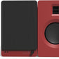 Kanto TUK Powered Speaker with Headphone Out | Built-in USB DAC | Dedicated RCA with Phono Pre-amp | Bluetooth | AMT Tweeter | 5.25" Driver | Pair | Matte Red