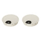 2 Pack Desk Grommet 3-1/8 Inch 80mm, Zinc Alloy Computer Desk Wire Hole Cover, Office Desktop Cord Cable Hole Metal Ring, Brushed Silver