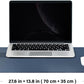 Cork Desk Mat - Dual-Sided Desk Pad for Office and Home - Desk Organization and Accessories - Ideal for Large Mouse Pad and Desk Mats on Top of Desks(Dark Blue,27.6"x 13.8")