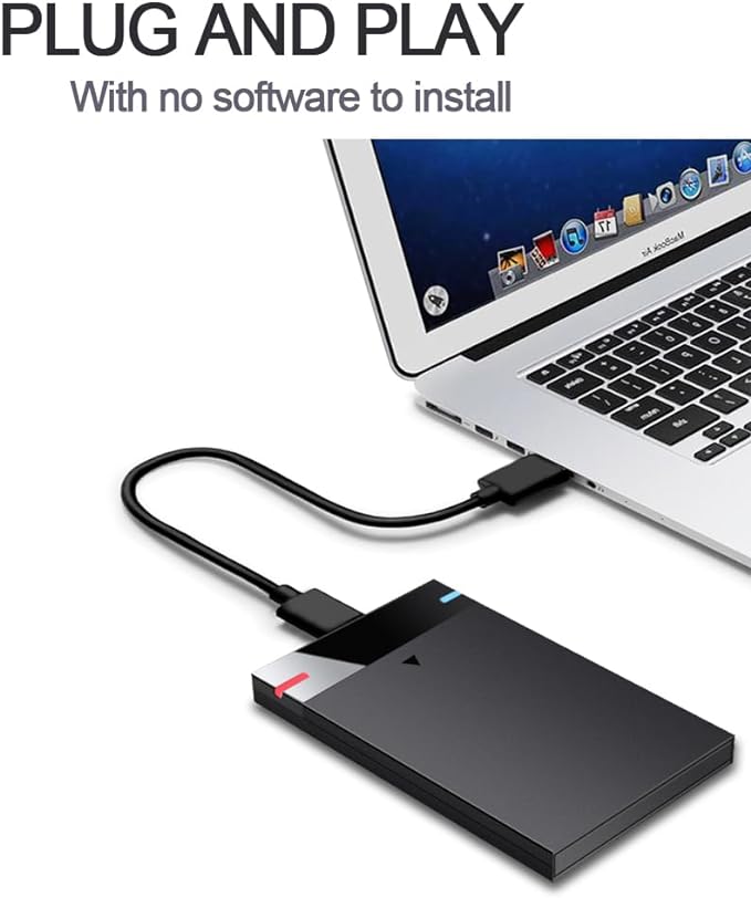2.5'' 120GB Ultra Slim Portable External Hard Drive USB3.0 HDD Storage for PC, Desktop, Laptop, MacBook, Chromebook, HDDRBUSB3.0