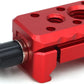 NATO Clamp Adapter,NATO Rail Lock Clamp Mount Quick Release with 1/4" 3/8" ARRI Thread for Camera Cage Handle Monitor LED Light Microphone Cold Shoe Magic Arm (Red)