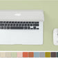 Cork Desk Mat - Small Dual-Sided Desk Pad for Office and Home - Desk Organization and Accessories - Ideal for Large Mouse Pad and Small Desk Mats on Top of Desks(Light Green,23.6"x 13.8")
