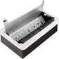 ZESHAN Conference Table Power hub Conference Table connectivity Box with 45 Degree Angle Convenient Plug-in Socket, Power Fully Enclosed Bottom Box Power Socket, USB, Type C, HDMI, RJ45, Silver
