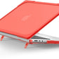 Batianda Compatible with New MacBook Pro 16 inch Case 2024 M4 Chip 2023 2021 Release with M3 M2 Pro Max, Heavy Duty Protective Plastic Hard Shell with Fold Kickstand & Keyboard Cover Protector, Red