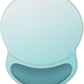ITNRSIIET Ergonomic Mouse Pad with Comfort Gel Wrist Rest, Non-Slip PU Base, Smooth Textured Surface, Reduces Hand Fatigue & Wrist Pain, 8.7 x 7.2 Inch for Office Gaming Home, Light Green Gradient
