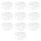 2-3/8" White Desk Grommet, JTemgle Flexible Cable Grommet Rubber Cable Hole Cover Wire Organizer Caps Desktop Cord Management for Home Office TV Stands Tabletops, 10 Pieces