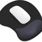 ITNRSIIET Ergonomic Mouse Pad, Cushioned Gel Wrist Rest, Non-Slip Base, Smooth Surface, Compatible with All Mice for Office & Gaming, Desk Accessory, 9.5 x 8.2 inch, Black Gray Gradient
