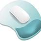 ITNRSIIET Ergonomic Mouse Pad, Cushioned Gel Wrist Rest, Non-Slip Base, Smooth Surface, Compatible with All Mice for Office & Gaming, Desk Accessory, 9.5 x 8.2 inch, Light Green Gradient