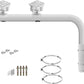 WiTi Heavy Duty Dual Mount 40CM Arm Bracket for Cameras,Long Pole with 2 Mounts for CCTV Security Surveillance System,Project and Home Solution for Indoor and Outdoor