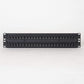 ICC CAT5e Feed-Through Patch Panel, 48 Port, 2U Rackmount, RJ45 Ethernet Patch Panel, No Punch Down, PoE++ and TAA Compliant, Black