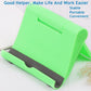 Cell Phone Stand for Desk Foldable Cell Phone Holder Desk Tablet Holder Mobile Phone Dock, Multi-Angle Universal Adjustable Tablet Dock Compatible with Most Cell Phones (Green)