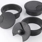 TuTuYa 8PCS Desk Grommet, Desk Grommet 2Inch(50mm) Desk Cable Grommet Desk Cable Hole Covers with Hole Saw, Ideal Solution for Office and Home Table Cable (Black, 2Inch_50mm)
