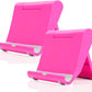 Cell Phone Stand for Desk 2 Pack Mobile Phone Holders Desktop Tablet Stand, Foldable Phone Dock Universal Adjustable Tablet Stand for Desk Compatible with Cell Phone Support (Pink 2 PCS)
