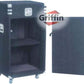 Griffin Rackmount Studio Mixer Flight Road Case (Ultimate-PROAudio) – 25U Mount Space Amp Cabinet Travel Trunk For Music Gear Recording Equipment – Portable DJ Sound Booth Carpet Rack Stand Cart