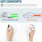 DeLUX Seeker Wireless Ergonomic Vertical Mouse with OLED Screen, BT and USB Receiver, Connect with Up to 4 Devices, Thumb Wheel, 4000DPI, Programmable Rechargeable Optical Mouse(M618XSD-White)