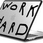 CASETiFY Impact MacBook Air 15" (M2-M4) Case [Cushioned Impact Corners/Scratch-Resistant/Anti-Slip Grip] - Work Hard Black - Clear Black