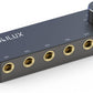 Cubilux Bidirectional 4-Channel 6.35mm Audio Selector, 1x TRS to 4X TRS Stereo 4-Port 1/4” Quarter Inch AUX Switch Box for Speaker, Headphones, Subwoofer, Home Audio System, Mixer, Amplifier