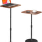 Adjustable Floor Laptop Stand, Height Adjustable Laptop Desk up to 37.8", Multifunctional Side Table for Sofa, Bedside, and Office with Sturdy Metal Base & Wooden Top