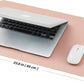 Cork Desk Mat - Small Dual-Sided Desk Pad for Office and Home - Desk Organization and Accessories - Ideal for Large Mouse Pad and Small Desk Mats on Top of Desks(Pink,23.6"x 13.8")