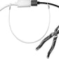 Cable Tethers 50 Pack with Crimping Tool (12 Inches, White Color), Adjustable Security Cable Look, Universal DIY Adapter Tethering Ties Kit for Computer Cord, Pre-Assembled, Tamper-Resistant