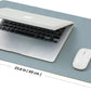 Cork Desk Mat - Small Dual-Sided Desk Pad for Office and Home - Desk Organization and Accessories - Ideal for Large Mouse Pad and Small Desk Mats on Top of Desks(Light Blue,23.6"x 13.8")