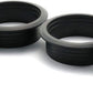 2pcs 2 inch Desk Wire Cord Cable Grommets Hole Cover for Office PC Desk Cable Cord Organizer Plastic Cover Black (Black-2Pcs)