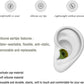 Silicone Ear Bud Tips Replacement Earbud Tips Compatible with Powerbeats 1/2/3 Wireless Beats by Dre Headphones,4 Pairs Earbud Cap
