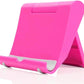 Cell Phone Stand for Desk Foldable Cell Phone Holder Desk Tablet Holder Mobile Phone Dock, Multi-Angle Universal Adjustable Tablet Dock Compatible with Most Cell Phones (Pink)