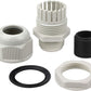 XHF 2 Pcs 1" IP68 Strain Relief Nylon Cord Grip Waterproof NPT Cable Glands Adjustable UL Listed and RoHS Compliant (Grey)