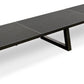 TEAMIX Black 42 inch Dual Monitor Riser,Wood and Steel Long Monitor Stand for 2 Monitors with Storage Large TV Riser Computer Laptop Stand for Desk Office Organization
