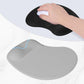 ITNRSIIET Ergonomic Mouse Pad, Cushioned Gel Wrist Rest, Non-Slip Base, Smooth Surface, Cute Multi-Color, 9.5 x 8.2 in, Space Gray