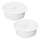 2 Pcs Desk Grommet 2" / 50 mm, Desk Hole Cover for Cables White, Cable Grommet ABS Plastic, Desk Hole Grommet for Home & Office Pc, Detachable Cable Cord Organizer