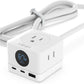 MINIX 67W USB C Charger with 3 Outlets, Gan 3-Port Compact Cube Fast Power Strip Surge Protection, 5ft Extension Cord, for MacBook Pro/Air, iPhone 15/14/Pro, Galaxy S23/S22, for Dorm, Home & Office