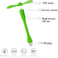 Mini USB Fan, Portable Pocket Fan USB-A Powered Little Cooler, Quiet Operation, for Home Office Car Outdoor Travel- 4 Pack (Green)