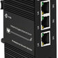 3 Port Hardened Industrial Gigabit Din Rail Switch,10/100/1000Mbps Ethernet Switch Din Rail 24V,8Gbps Switching Capacity,IP40 Rated Unmanaged Network Switch(-40~80°C)