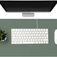 KINGFOM Desk Pad Office Desktop Protecter, PU Leather Desk Mat Blotters Organizer with Comfortable Writing Surface (47.2" x 23.6", Green)