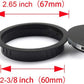 HJ Garden 1pc 2-3/8 inch (60mm) Metal Desk Grommets with Brush Open for Managing and Hiding Wire Cord Cable Hole Cover Office PC Desk Cable Cord Organizer Zinc Alloy Cover Black
