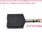 Hahiyo 6.35 M-2x6.35 F-TRS Stereo Plug Interconnect Audio One Male 6.35mm(1/4 inch) and Two Females 6.35mm(1/4Inch) Adapter Splitter Good Signal Sound Snap Tight Not Wobble for Guitar Black 2pcs