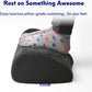 C CUSHION LAB Ergonomic Foot Rest for Under Desk - Patented Massage Ridge Design Memory Foam Foot Stool Pillow for Work, Home, Gaming, Computer, Office Chair - Footrest for Back and Hip Pain Relief