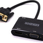 GrayRabbit VGA to HDMI Adapter with Audio and USB Cables for Computers, Laptops, Monitors, Projectors, HDTVs