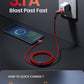 AINOPE USB C to USB Cable [3-Pack 3.3ft/6.6ft/10ft] 3.1A USB Fast Charge Right Angle, Resistant Nylon Braided USB C Charging Cable Compatible with Galaxy S21 S20 Plus, Note 20 10 9, Moto