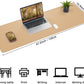 Desk Mat,47.2" x 17" Leather Desk mat,Double-Sided Desk Pad,Desk matt for Desktop,Large Mouse Pad,Office Desk mat,Waterproof Desk Blotter pad for Office&Home(Dark Apricot)