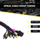 Kable Kontrol Vortex Spiral Cable Wrap - 1/8” Inch 100’ Feet Long - Hose Protector Flexible Polyethylene Wire Conduit Tubing Cable Sleeve Cord Cover to Organize Wires – Black