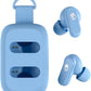 Skullcandy Dime 3 Wireless Earbuds, Bluetooth Headphones, Noise Isolating Fit, Up to 20 Hours Battery, Microphone for iPhone Android, Easy Carry with Integrated Lanyard - Preppy Blue
