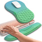 Hokafenle 2in1 Combination, Wave Keyboard Wrist Rest and Ergonomic Curvature Mouse Pad Wrist Support for Relieve Wrist Pain, Filled with Soft Cushion Memory Foam, Gradient Green