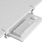 BONTEC KMT01-PJ Under Desk Keyboard Tray, Pull-Out Keyboard & Mouse Platform with C-Clamp, 20 x 11.8 in Space-Saving Ergonomic Slide-Out Drawer, White