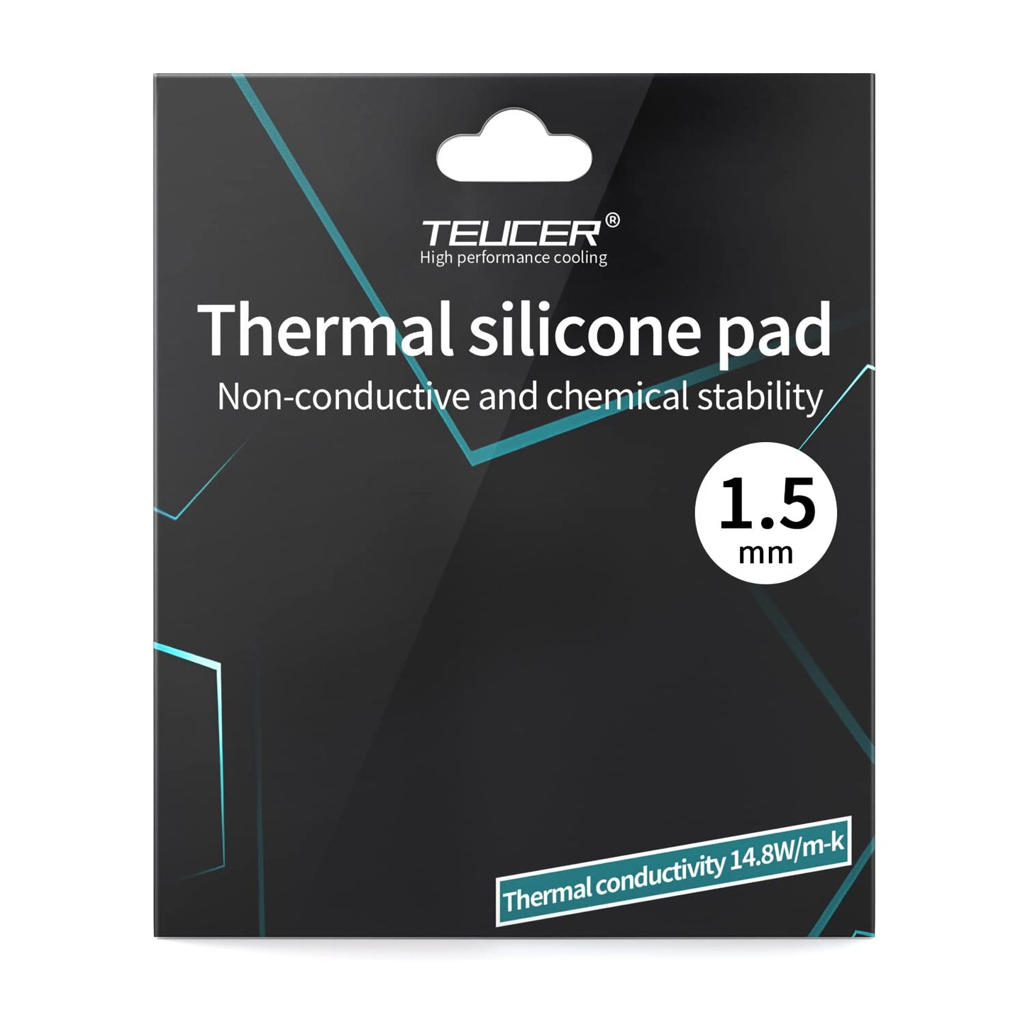 Thermal Pad 14.8 W/mK, 120x120x1.5mm, Non Conductive, High Temp Resistance, Silicone, For Laptop, GPU, CPU, LED Cooler