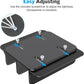 OMOTON Vertical Laptop Stand [Updated Double Version], Desktop Aluminum Mac Book Stand with Adjustable Dock Size, Fits All Mac Book, Surface, Chrome Book and Gaming Laptops (Up to 17.3 inch) (Black)