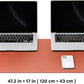 Large Cork Desk Mat - 47.2"x 17" Desk Pad for Office and Home - Ideal for Large Mouse Pad and Desk Mats on Top of Desks(Orange)